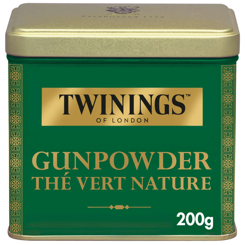 Twinings Gunpowder Thé Vert Nature D'Orient 200g Twinings Gunpowder Thé Vert Nature D'Orient 200g
