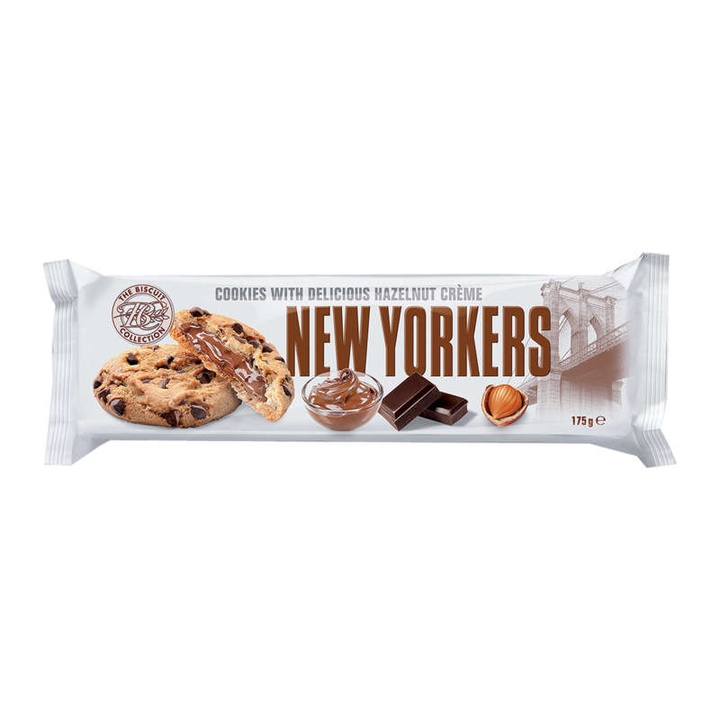 Cookies New Yorkers Au Chocolat Et Noisettes 175g Cookies New Yorkers Au Chocolat Et Noisettes 175g