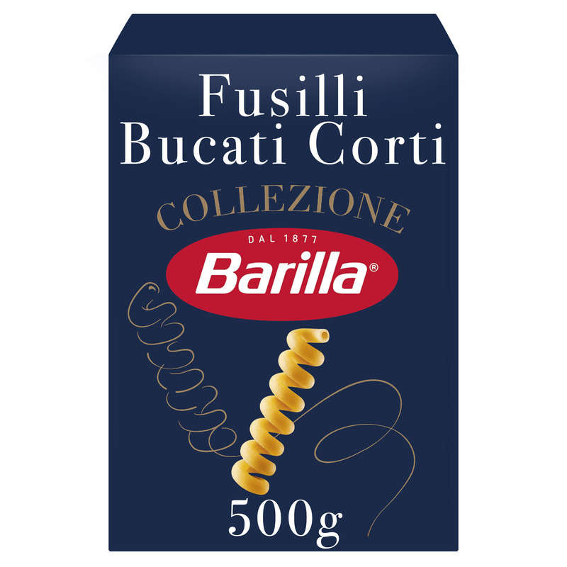 Barilla Pâtes fusilli bucati corti collezione 500g Barilla Pâtes fusilli bucati corti collezione 500g