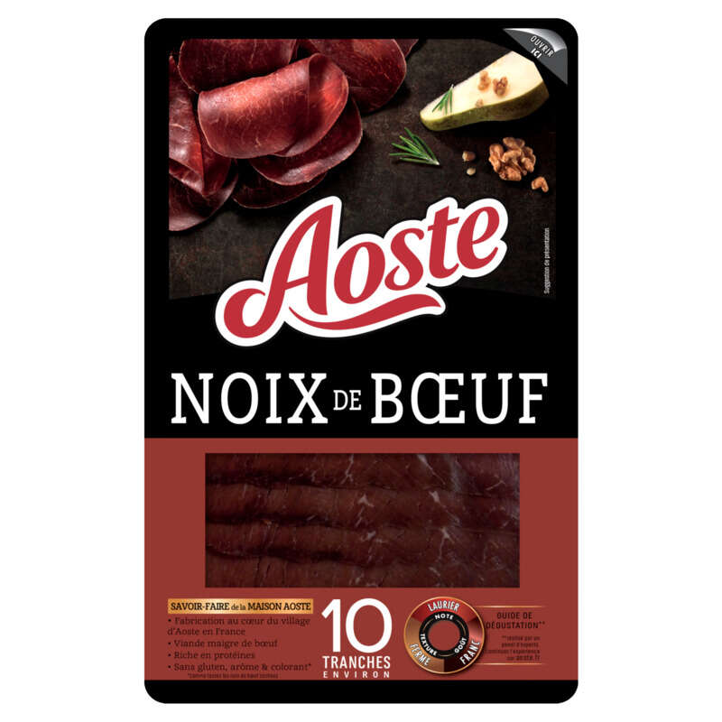 Aoste Noix De Bœuf 10 Tranches - 70 G Aoste Noix De Bœuf 10 Tranches - 70 G