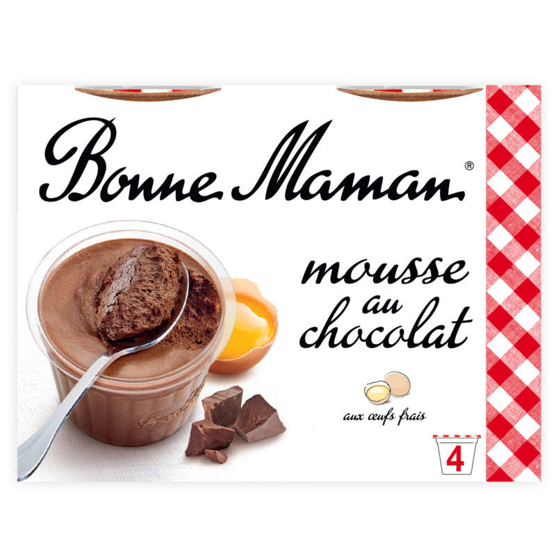 Bonne Maman Mousse au chocolat 4x50g Bonne Maman Mousse au chocolat 4x50g