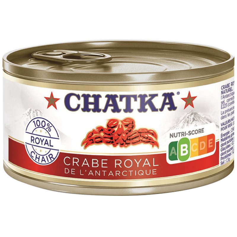 Chatka Crabe royal de l'Antarctique 170g Chatka boite crabe royal de l'antarctique 170g
