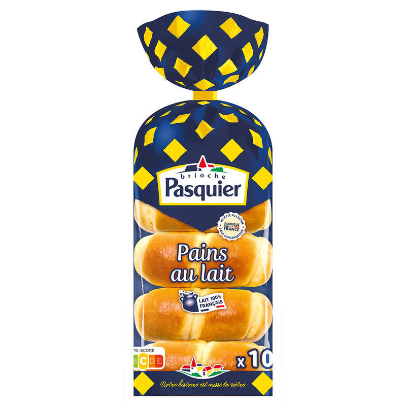 Brioche Pasquier - Pains au lait - x10 350g Brioche Pasquier - Pains au lait - x10 350g