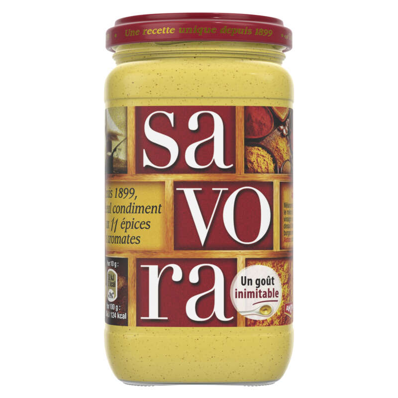 Amora Spécialité à la Moutarde Savora Bocal 385g Amora Spécialité à la Moutarde Savora Bocal 385g