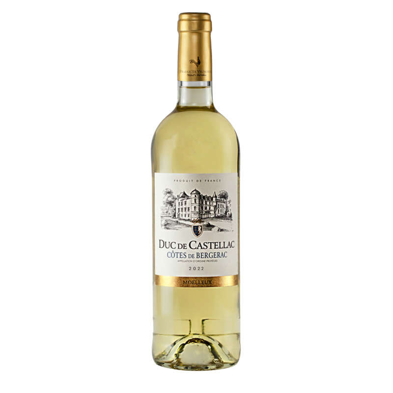 Duc De Castellac Côtes De Bergerac Aop, Blanc Moelleux 75cl Duc De Castellac Côtes De Bergerac Aop, Blanc Moelleux 75cl