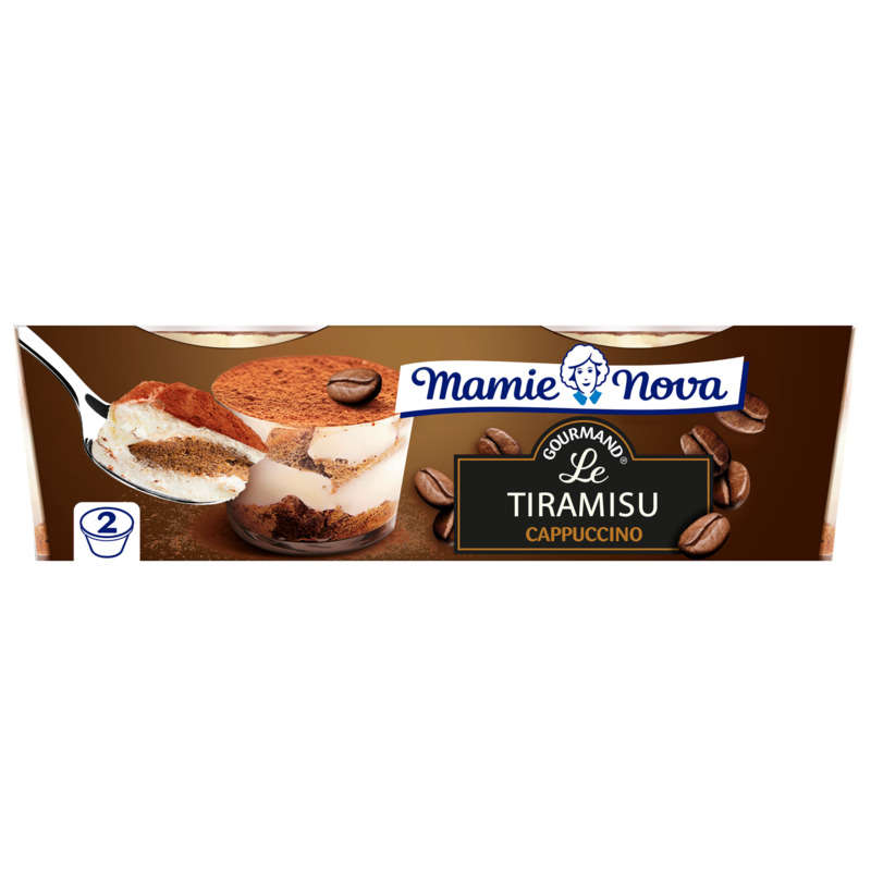 Mamie Nova Dessert Le Tiramisu Cappuccino 2x85g Mamie Nova Dessert Le Tiramisu Cappuccino 2x85g
