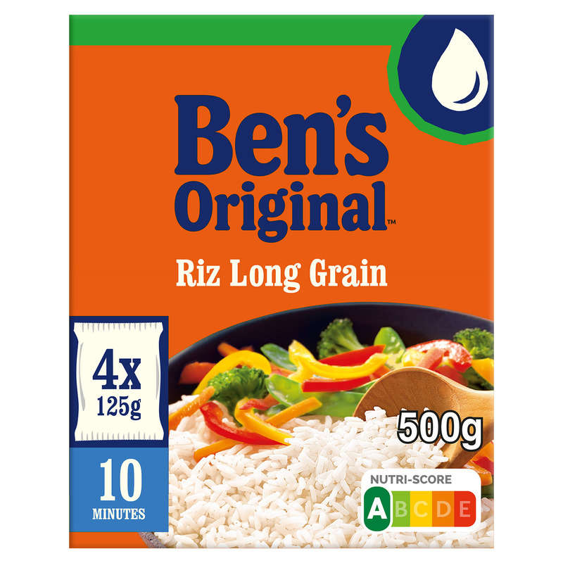 Ben's Original Riz Long grain Sachet Cuisson 4x125g Ben's Original Riz Long grain Sachet Cuisson 4x125g