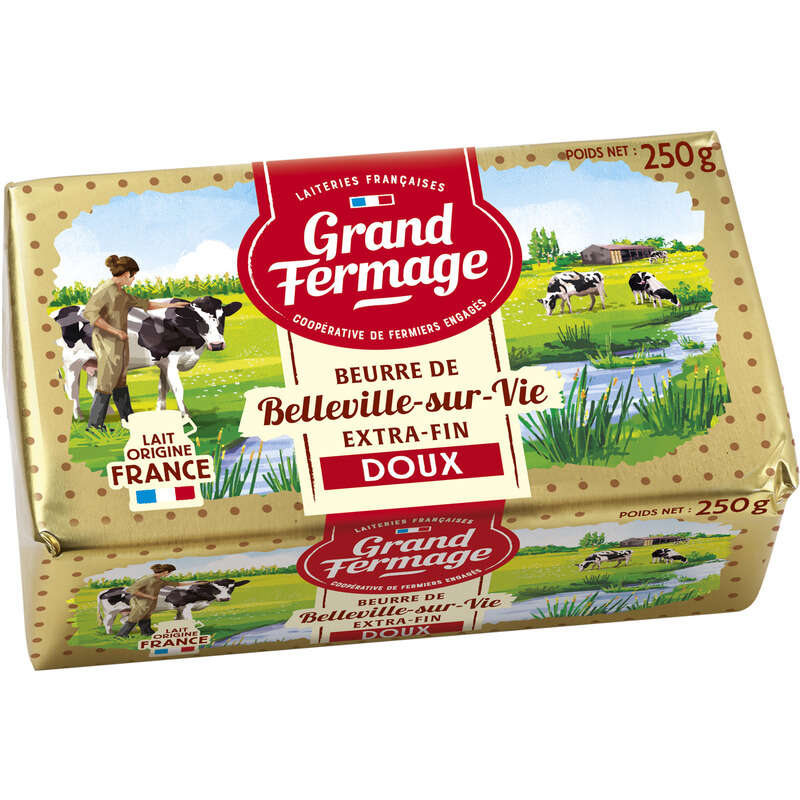 Grand Fermage Beurre Doux Plaquette Aop 250g Grand Fermage Beurre Doux Plaquette Aop 250g