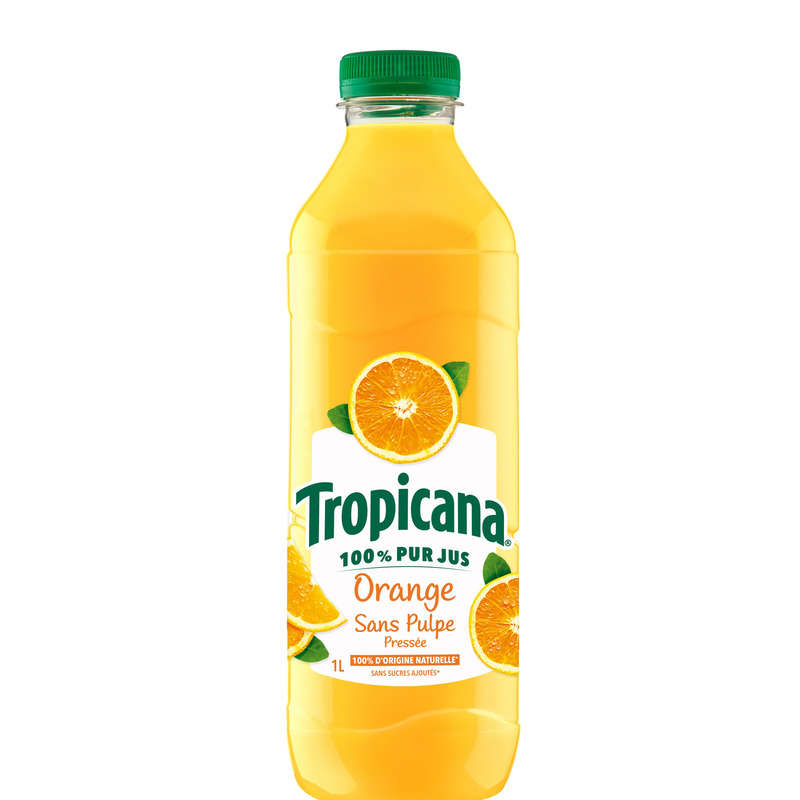 Tropicana Pur Jus d'Orange Sans Pulpe 1L Tropicana Pur Jus d'Orange Sans Pulpe 1L