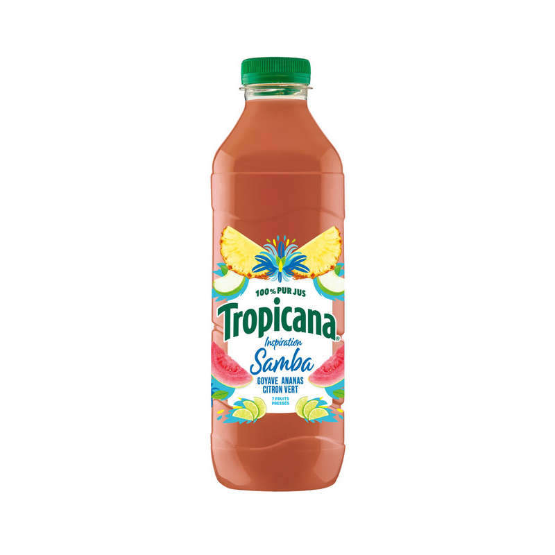 Tropicana Samba Goyave Ananas Citron Vert 1L Tropicana Samba Goyave Ananas Citron Vert 1L