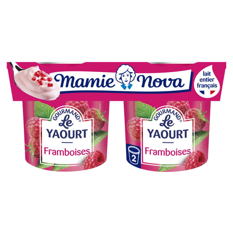 Mamie Nova Yaourt Framboise 2x150g Mamie Nova Yaourt Framboise 2x150g