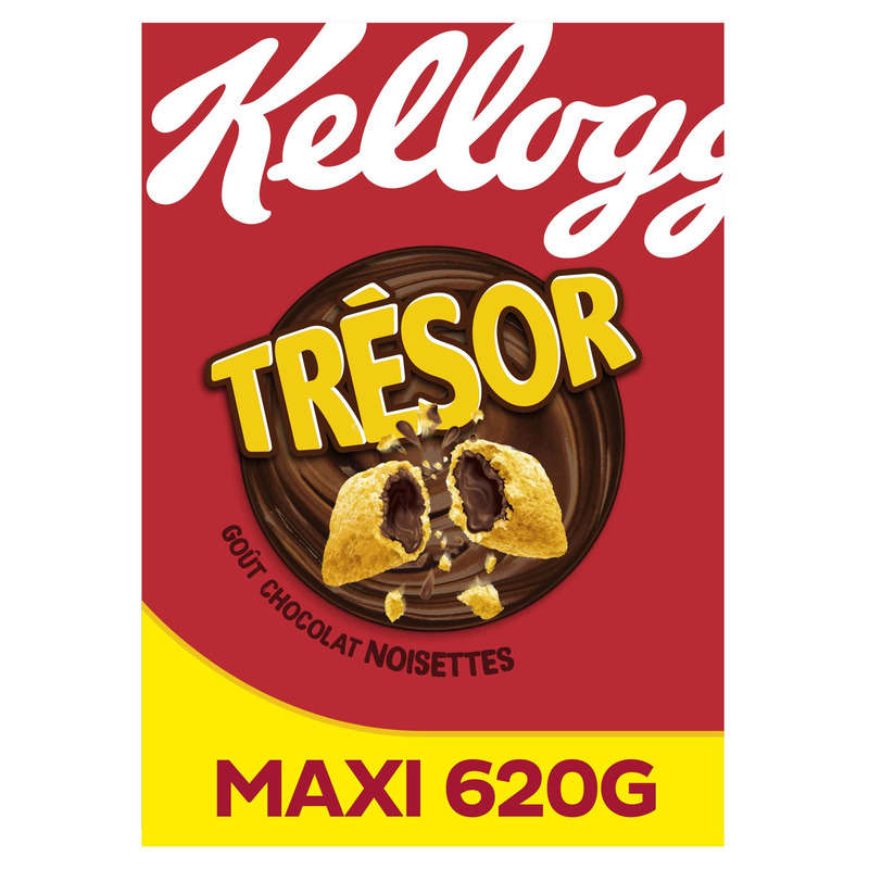 Kellogg's Céréales Trésor Chocolat noisettes 620g Kellogg's Céréales Trésor Chocolat noisettes 620g