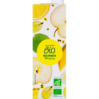 Monoprix Bio Jus multifruits 100% pur jus 1L Monoprix Bio Jus multifruits 100% pur jus 1L