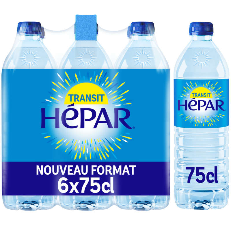 Hépar Eau minérale naturelle 6x75cl Hépar Eau minérale naturelle 6x75cl