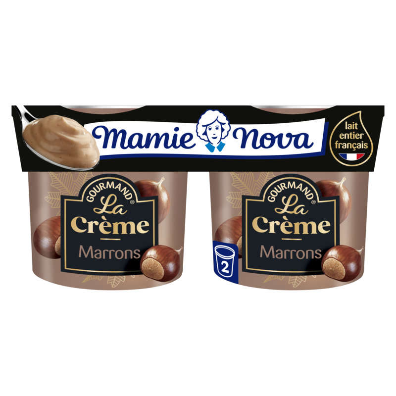 Mamie Nova crème de marrons gourmande 2x150g Mamie Nova crème de marrons gourmande 2x150g
