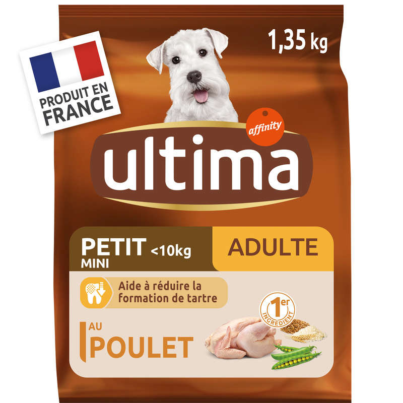 Ultima Croquettes Chien Mini Adulte Poulet 1,5kg Ultima Croquettes Chien Mini Adulte Poulet 1,5kg