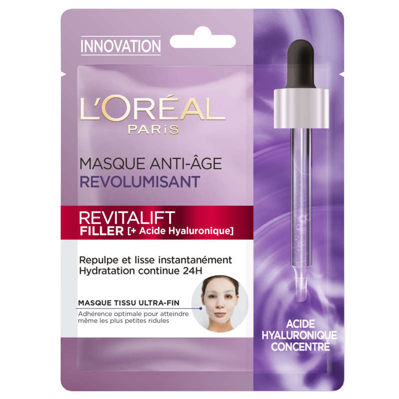 L'Oréal Paris Revitalift Filler Masque Tissu Anti-Age 30ml L'Oréal Paris Revitalift Filler Masque Tissu Anti-Age 30ml