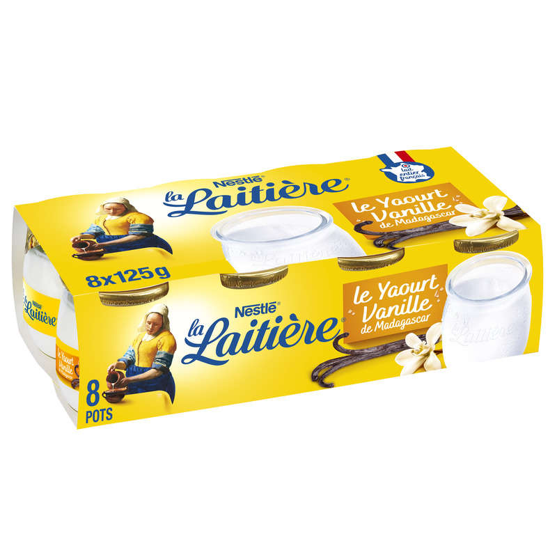 Nestlé La Laitière Yaourt À La Vanille Madagascar 8x125g Nestlé La Laitière Yaourt À La Vanille Madagascar 8x125g