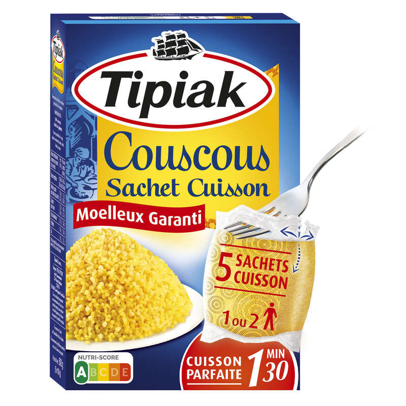 Tipiak Couscous Sachets Cuisson x5 500g Tipiak Couscous Sachets Cuisson x5 500g