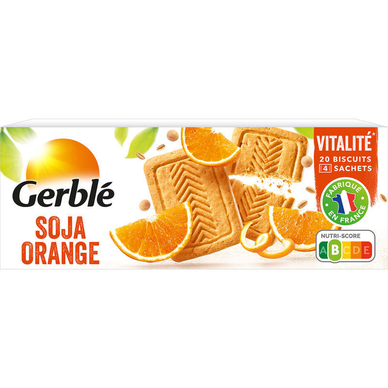 Gerblé Biscuit soja orange 280g Gerblé Biscuit soja orange 280g