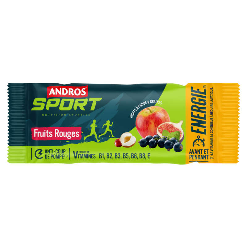 Andros Barre Fruits Rouges 40g Andros Barre Fruits Rouges 40g