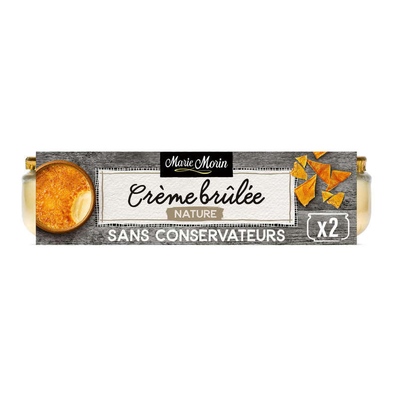 Marie Morin crème brûlée nature bleu-blanc-cœur 2x 130g Marie Morin crème brûlée nature bleu-blanc-cœur 2x 130g