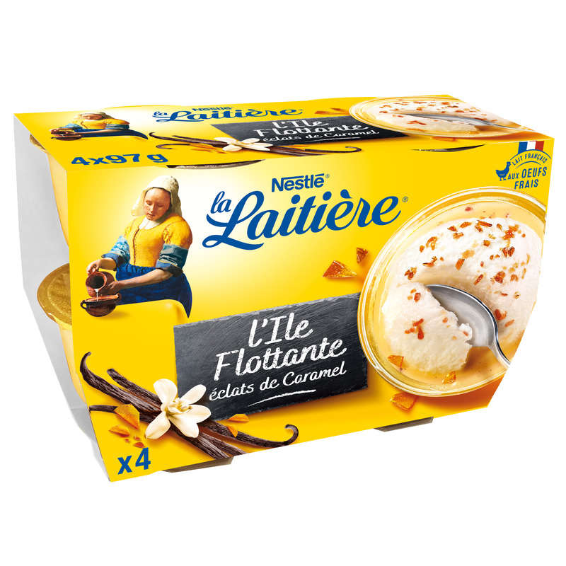 La Laitière Desserts Iles flottantes 4x100g La Laitière Desserts Iles flottantes 4x100g