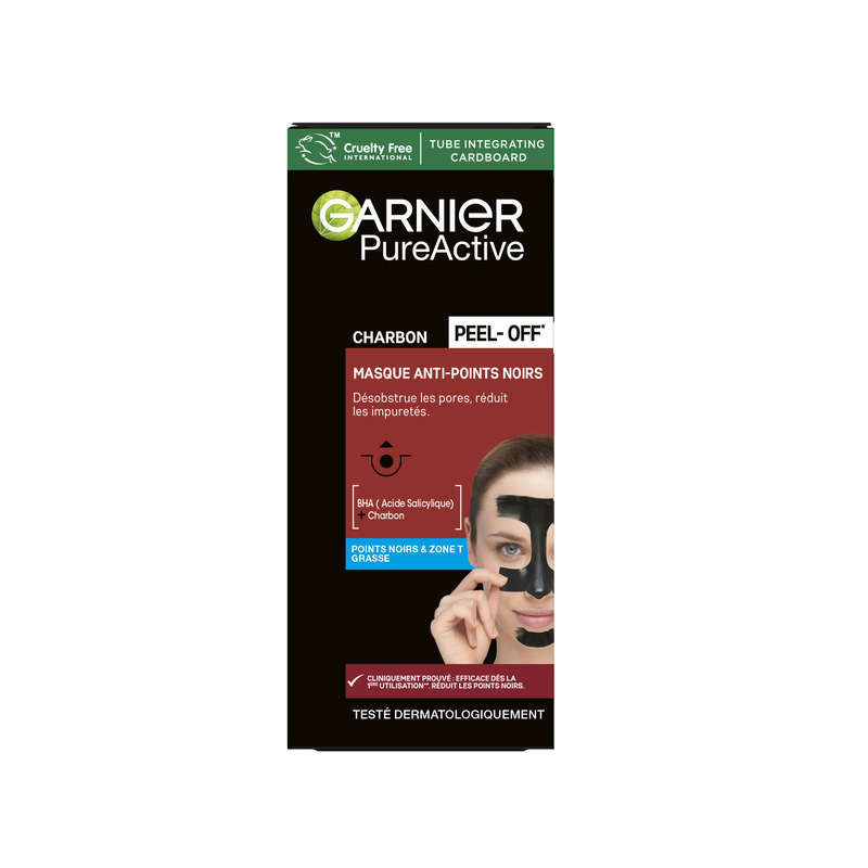 Garnier Pure Active Masque Charbon Peel-Off Anti-Points Noirs 50ml Garnier Pure Active Masque Charbon Peel-Off Anti-Points Noirs 50ml