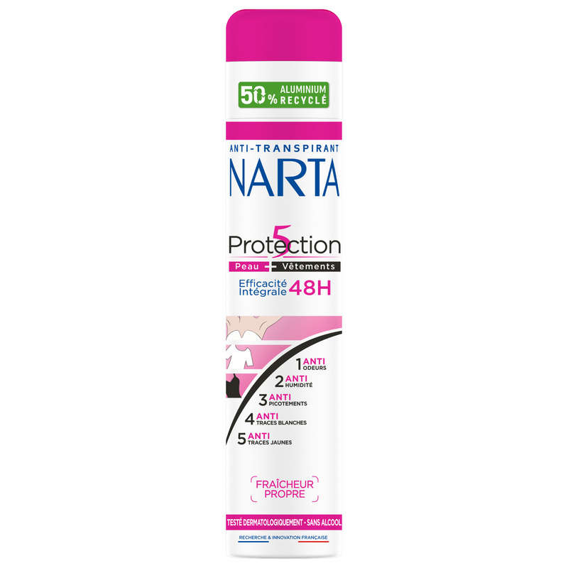Narta Déodorant Protection 5 48H 200ml Narta Déodorant Protection 5 48H 200ml