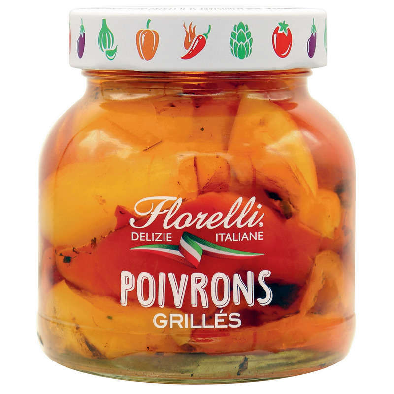 Florelli Poivrons grillés 170g Florelli Poivrons grillés 170g