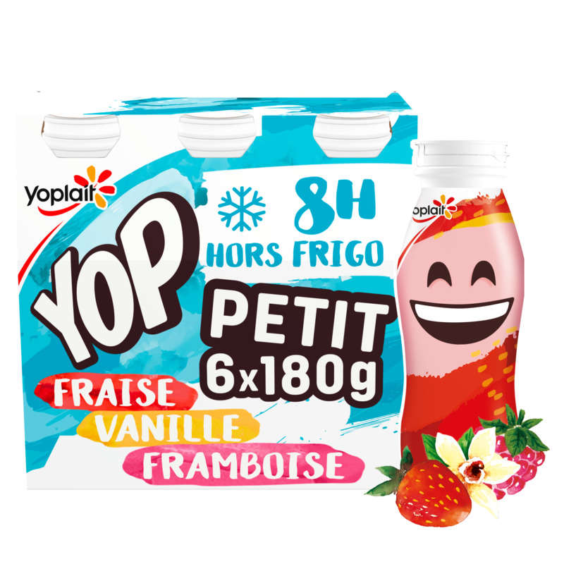 Yoplait Ptit Yop Panache Yaourt à Boire 6x180g Yoplait Ptit Yop Panache Yaourt à Boire 6x180g