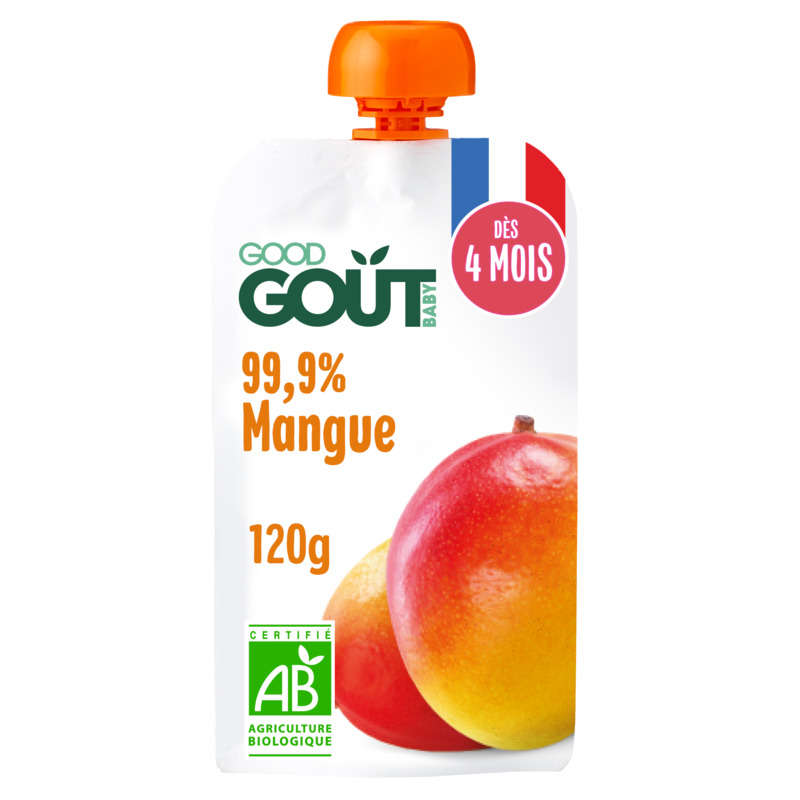 Good Goût Mangue dès 4 mois Bio 120g Good Goût Mangue dès 4 mois Bio 120g