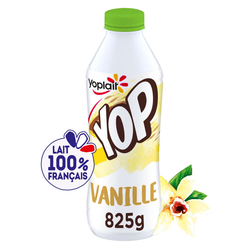 Yoplait Yop Yaourt à Boire Parfum Vanille Bouteille 825g Yoplait Yop Yaourt à Boire Parfum Vanille Bouteille 825g