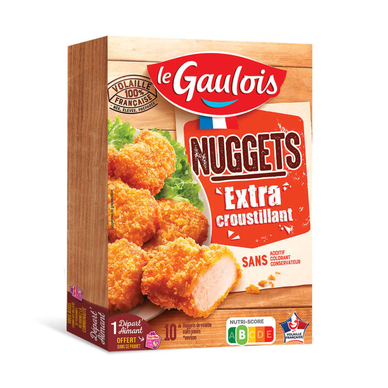 Le Gaulois Nuggets Extra Croustillant 200g Le Gaulois Nuggets Extra Croustillant 200g