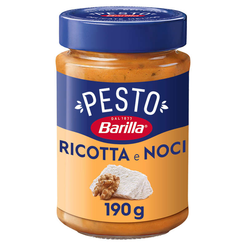 Barilla Sauce pesto ricotta et noix 190g Barilla Sauce pesto ricotta et noix 190g