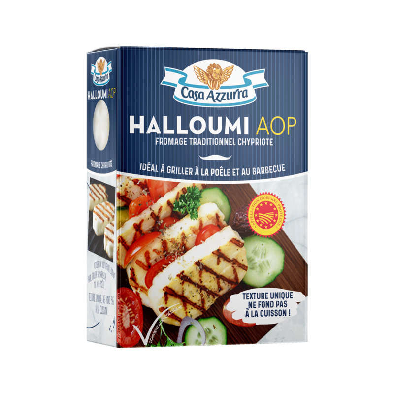 Casa Azzurra Halloumi Aop Fromage Chypriote 200g Casa Azzurra Halloumi Aop Fromage Chypriote 200g