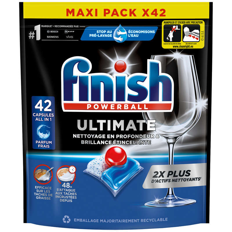 Finish Capsules Lave-vaisselle Ultimate 48H x42 Finish Capsules Lave-vaisselle Ultimate 48H *42