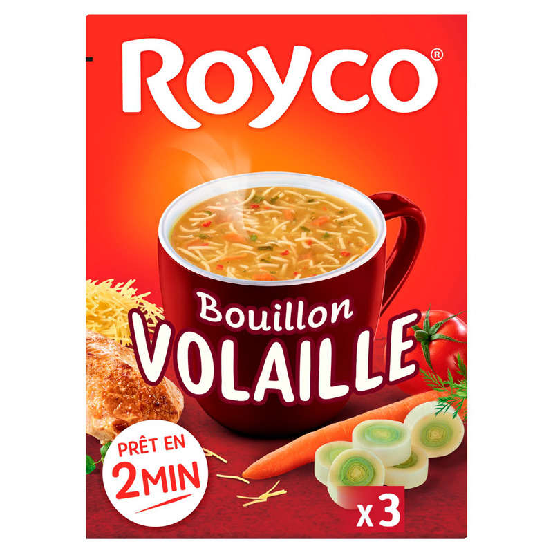 Royco Bouillon volaille & vermicelles 3x10,6g Royco Bouillon volaille & vermicelles 3x10,6g