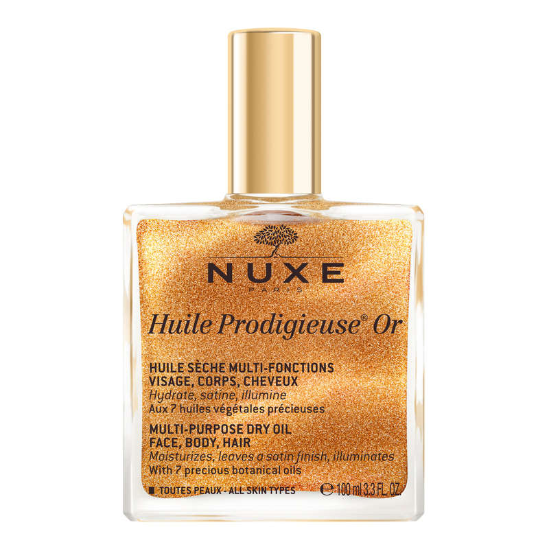Nuxe Huile Prodigieuse Or huile sèche visage corps cheveux 100ml Nuxe Huile Prodigieuse Or huile sèche visage corps cheveux 100ml