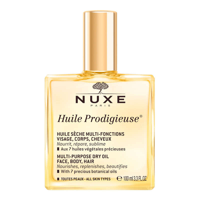 Nuxe Huile Prodigieuse huile sèche visage corps cheveux 100ml Nuxe Huile Prodigieuse huile sèche visage corps cheveux 100ml