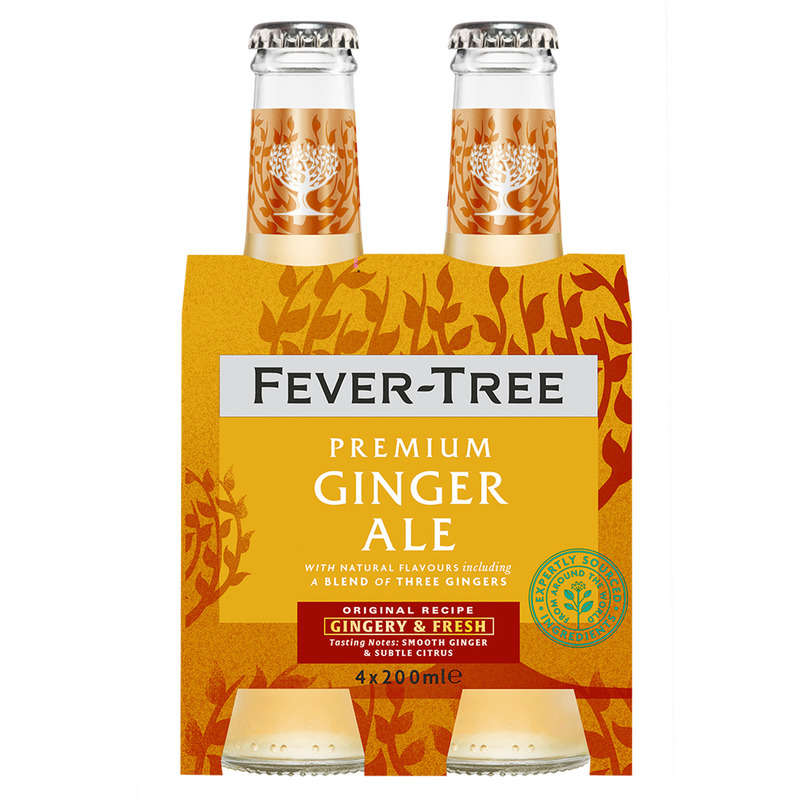 Fever Tree Ginger Ale Le Pack De 4x20cl Fever Tree Ginger Ale Le Pack De 4x20cl