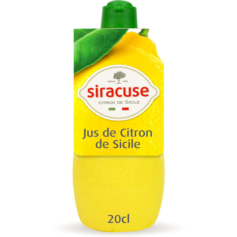 Siracuse Jus De Citron À L'Huile Essentielle D'Ecorce De Citron 20cl Siracuse Jus De Citron À L'Huile Essentielle D'Ecorce De Citron 20cl