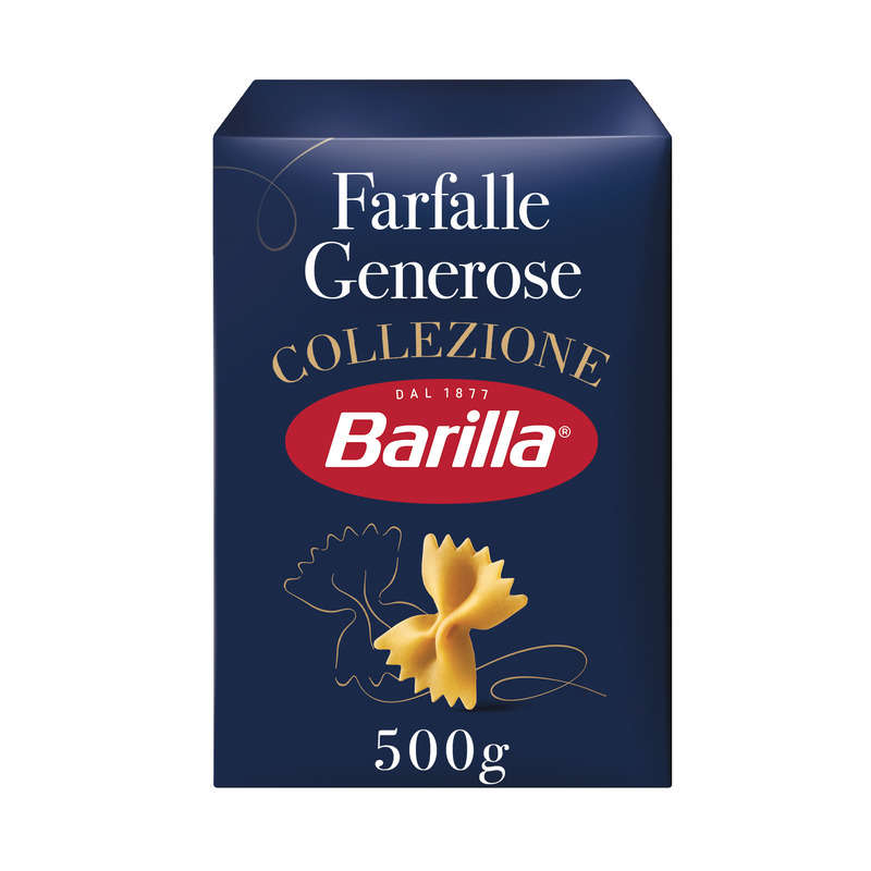Barilla Pâtes farfalle generose collezione 500g Barilla Pâtes farfalle generose collezione 500g