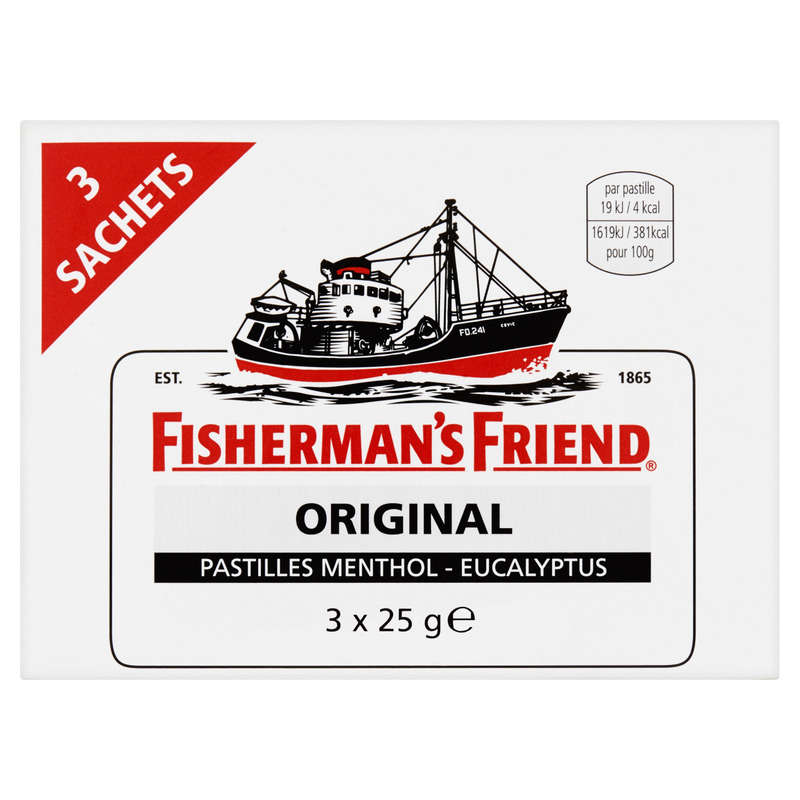 Fisherman's Friend Original Pastilles Menthol Eucalyptus 3x25g Fisherman's Friend Original Pastilles Menthol Eucalyptus 3x25g