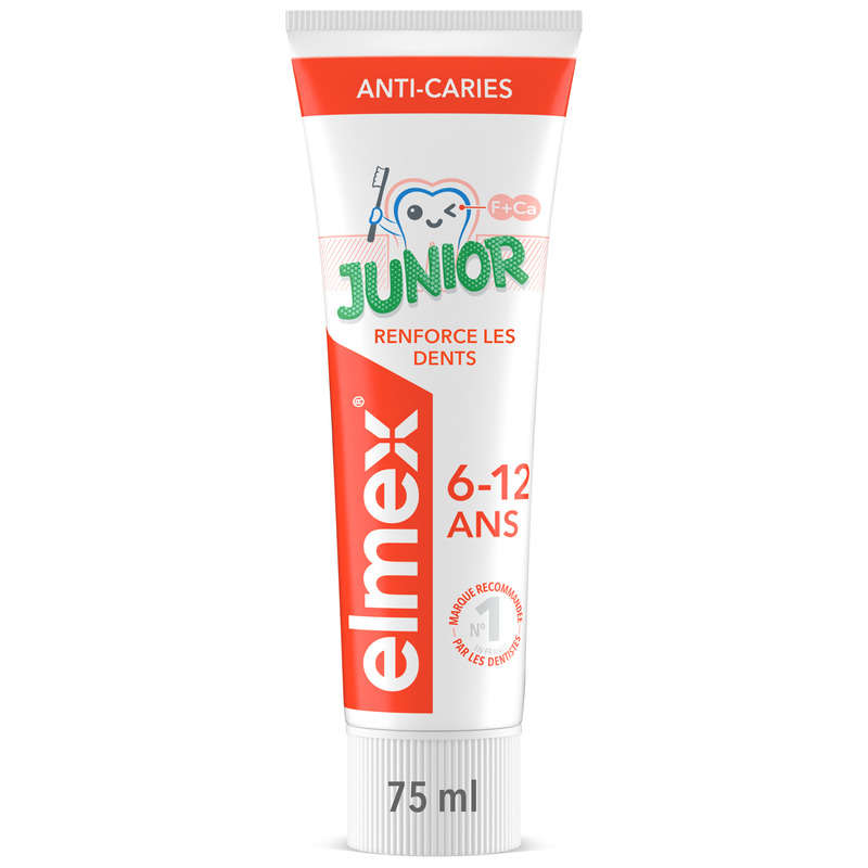 Elmex Dentifrice Enfant Anti Caries 6-12 Ans 75ml Elmex Dentifrice Enfant Anti Caries 6-12 Ans 75ml