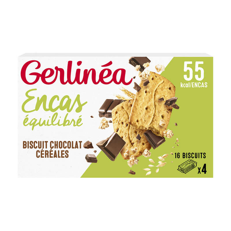 Gerlinéa Biscuit minceur chocolat cereales 200g Gerlinéa Biscuit minceur chocolat cereales 200g