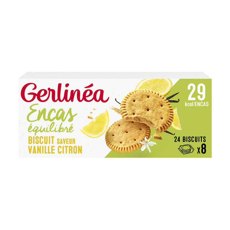 Gerlinéa Biscuit minceur vanille citron 156g Gerlinéa Biscuit minceur vanille citron 156g
