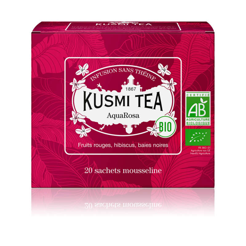 Kusmi Tea Thé Aqua Rosa Bio 20 sachets Kusmi Tea Thé Aqua Rosa Bio 20 sachets