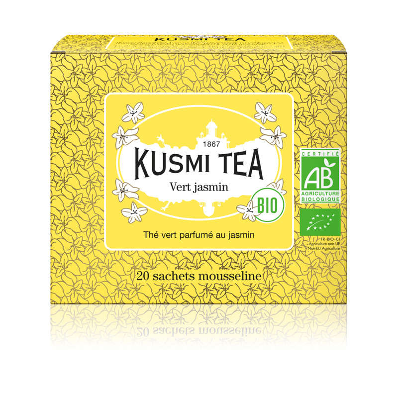 Kusmi Tea Thé Vert Au Jasmin Bio x20 40g Kusmi Tea Thé Vert Au Jasmin Bio x20 40g
