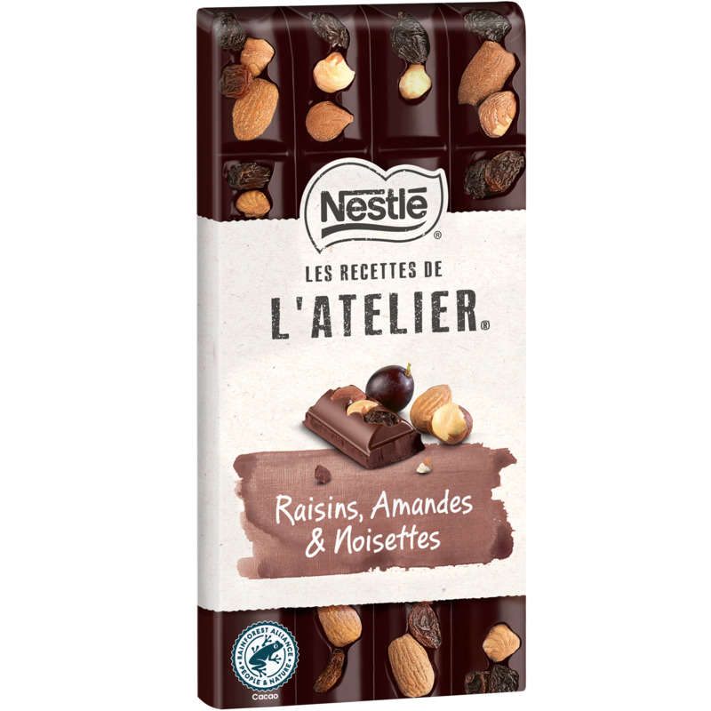 Nestlé Dessert Noir Raisins Amandes Et Noisettes 170g Nestlé Dessert Noir Raisins Amandes Et Noisettes 170g